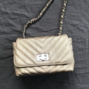 Steve Madden Gold mini crossbody Bag